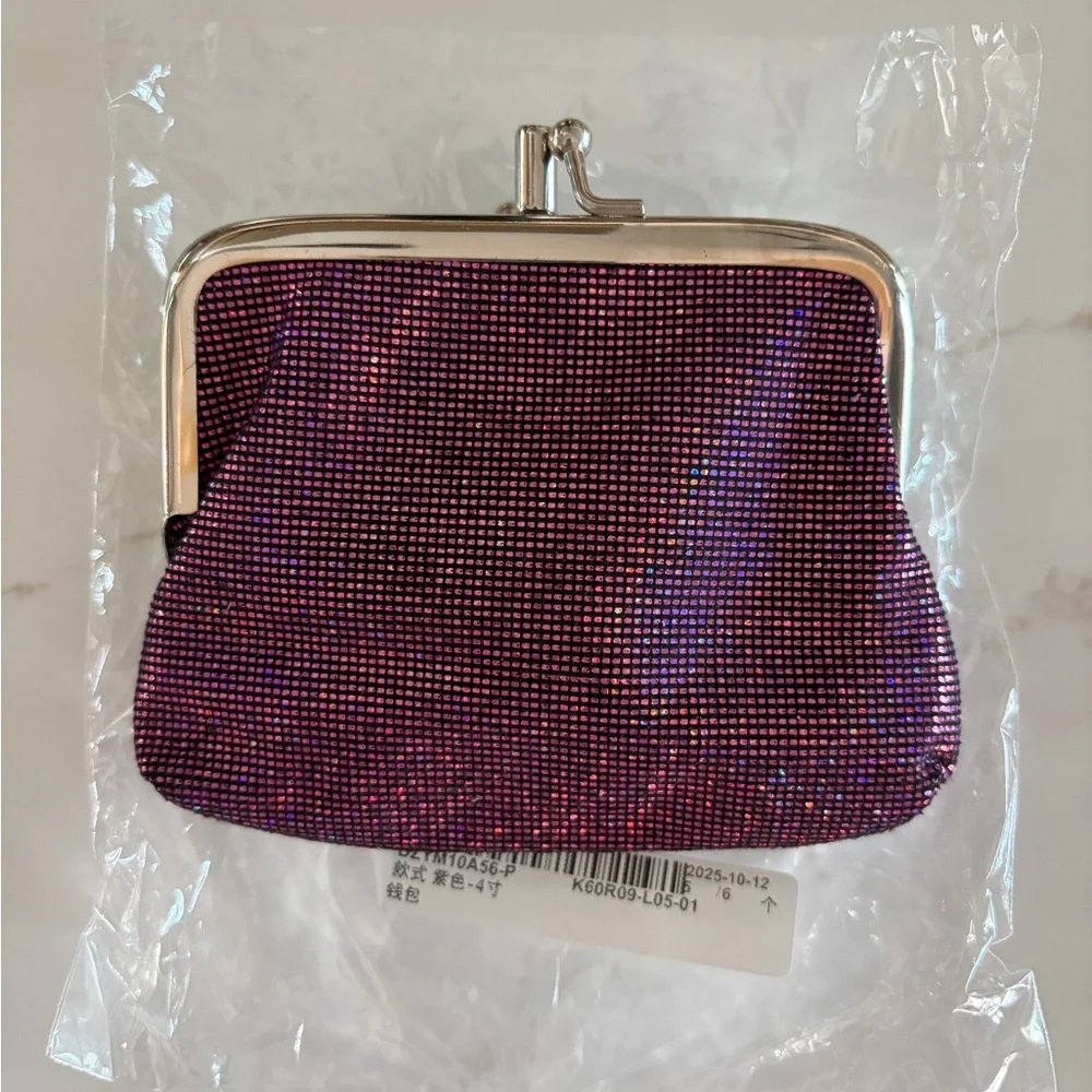 Purple Glitter Coin Purse - Picture 1 of 4
